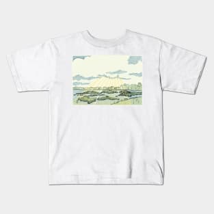 Woodbridge, Suffolk - Riverside Landscape Kids T-Shirt